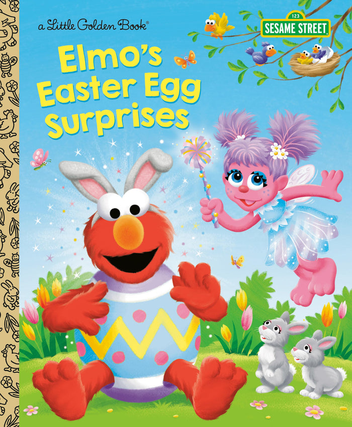 Elmo's Easter Egg Surprises (Sesame Street) (Little Golden Book) by Christy Webster - Hardcover cover