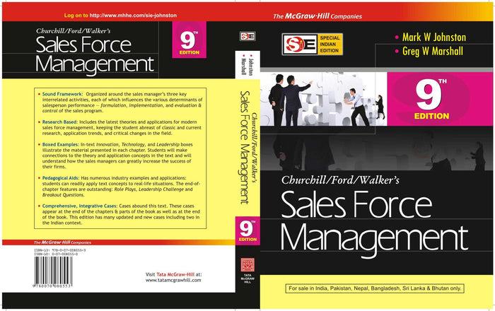Sales Force Management (Sie) 9E by Johnston - Paperback cover