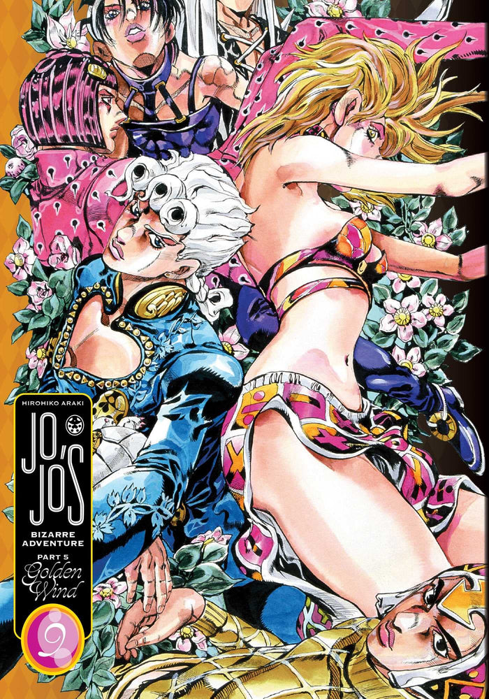 JoJo's Bizarre Adventure: Part 5--Golden Wind, Vol. 9 by Hirohiko Araki - Hardcover cover
