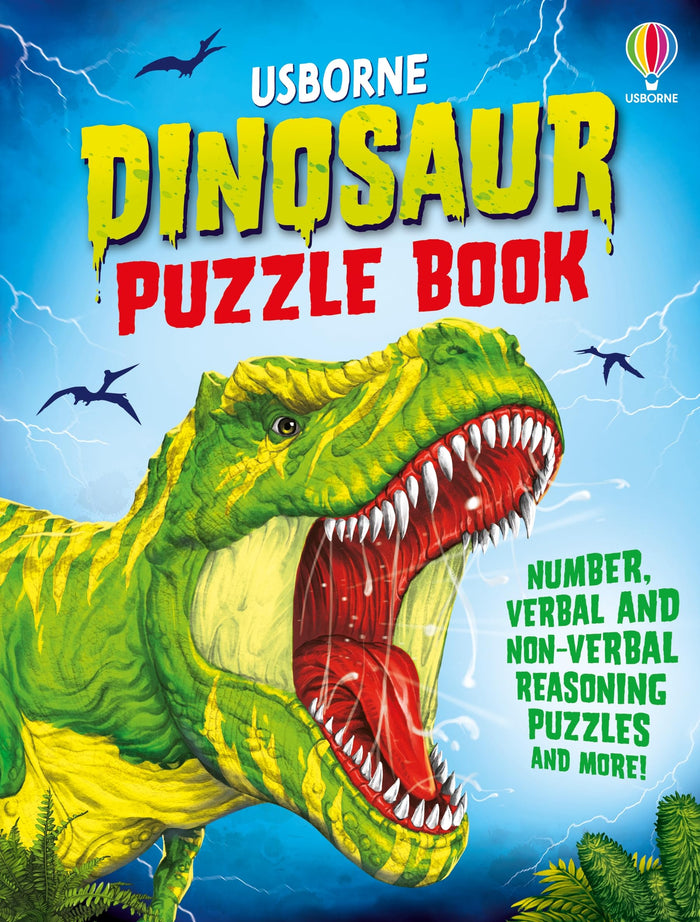 Usborne DINOSAUR PUZZLE BOOK. by Kirsteen Robson - Paperback cover