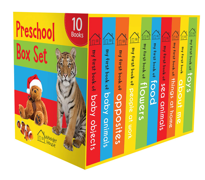Preschool Box Set : 10 Board Books For Kids by Wonder House Books - Board Book cover
