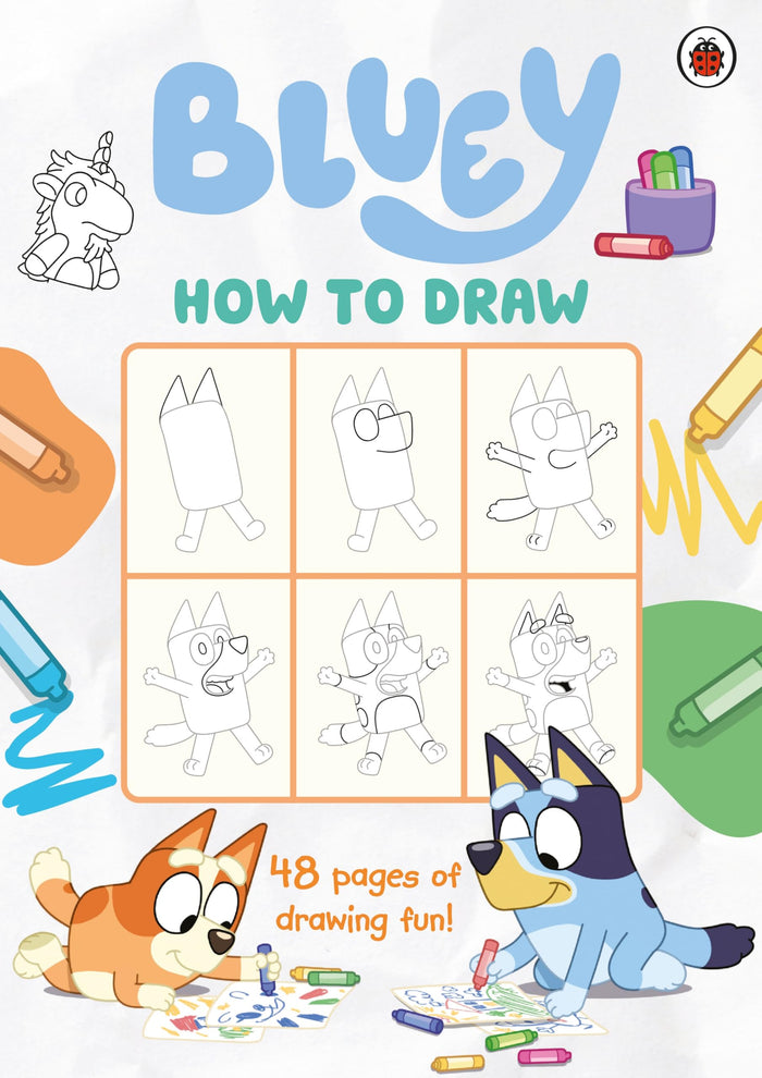 Ladybird Bluey How to Draw. by Bluey - Paperback cover