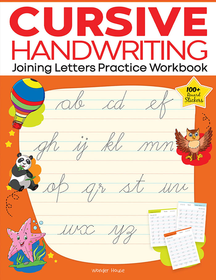 Cursive Handwriting - Joining Letters: Practice Workbook For Children by Wonder House Books - Paperback cover