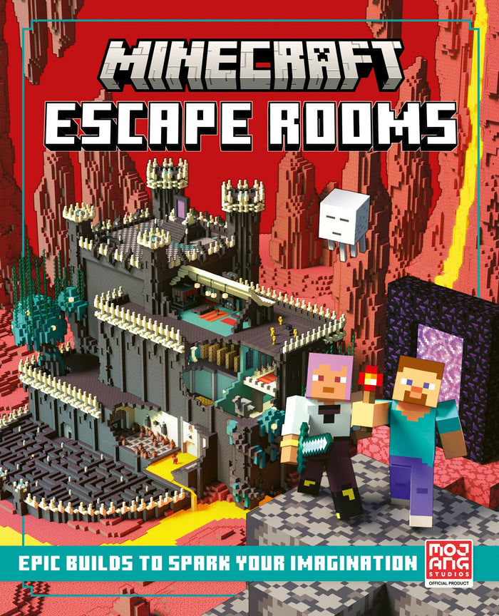Minecraft Escape Rooms: Official illustrated creative guide with 13 big Minecraft escape room builds to create – new for Christmas 2025 and the perfect gift for kids, teens and adult gamers! by Mojang AB - Hardcover cover
