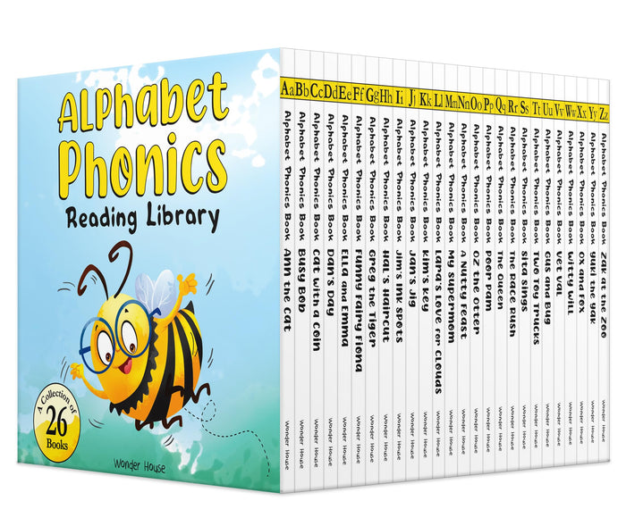 Alphabet Phonics - Reading Library For Children (Boxset of 26 books) by Wonder House Books - Board Book cover
