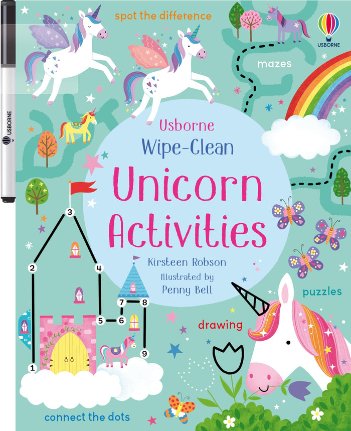 Wipe-Clean Unicorn Activities (Wipe-clean Activities) by Kirsteen Robson - Paperback cover