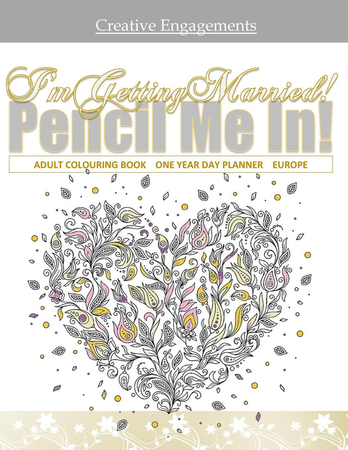 I'm Getting Married! Adult Colouring Book One Year Day Planner: Wedding Planning Book in all D; Wedding Planners and Organizers in al; Wedding Planner ... Favours in al; Bridal Shower Favors in al by Bridal Shower in all Departments - Paperback cover
