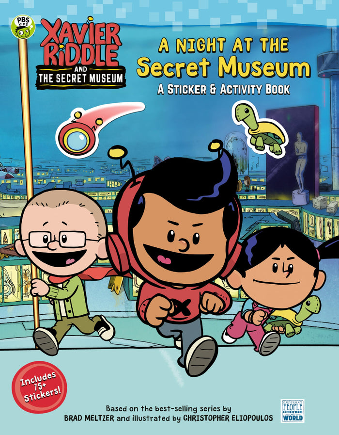 A Night at the Secret Museum: A Sticker & Activity Book (Xavier Riddle and the Secret Museum) by Gabriella DeGennaro - Paperback cover