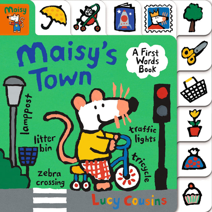 Maisy's Town: A FIrst Words Book by Lucy Cousins - Board Book cover