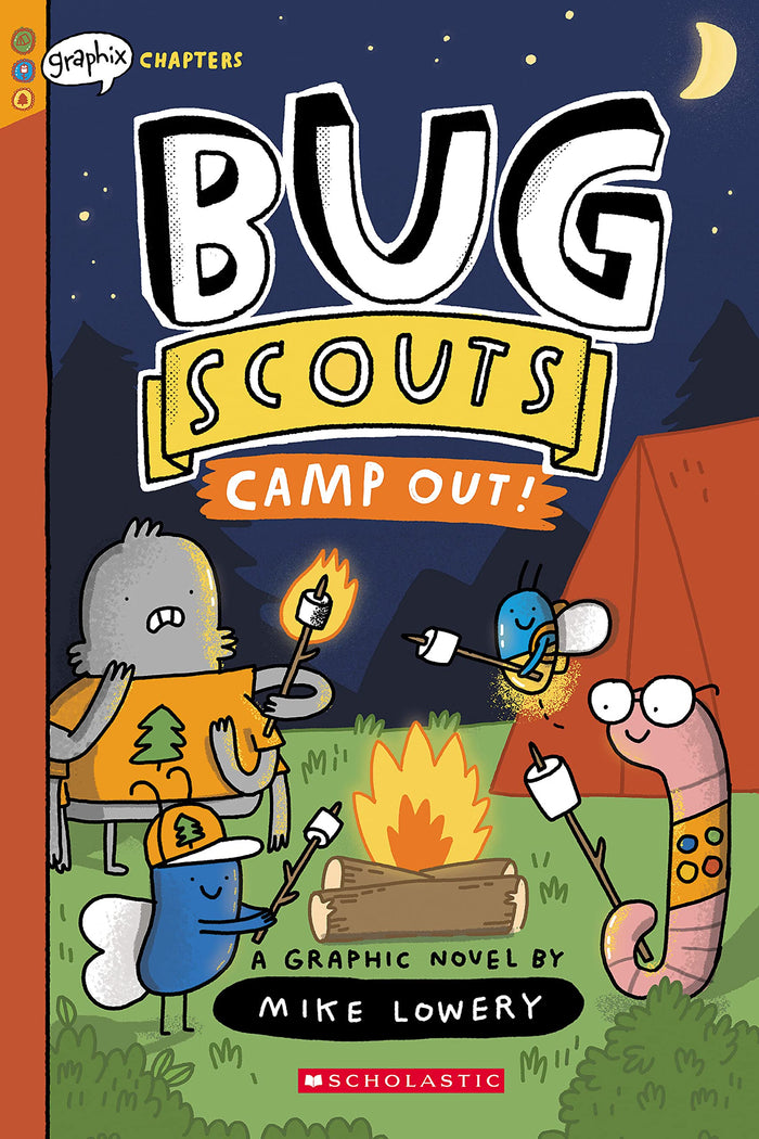 Camp Out!: A Graphix Chapters Book (Bug Scouts #2) by Mike Lowery - Paperback cover