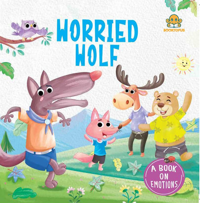 The Worried Wolf: Emotion Board Book by Booktopus - Board Book cover