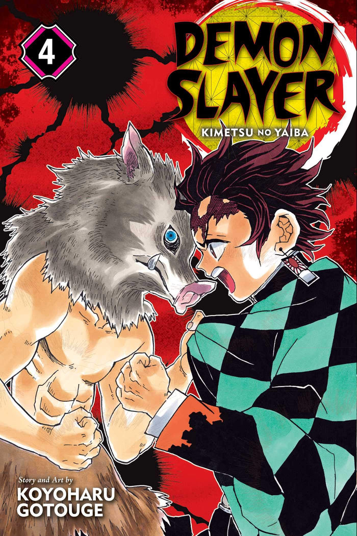 Demon Slayer: Kimetsu no Yaiba, Vol. 4 by Koyoharu Gotouge - Paperback cover