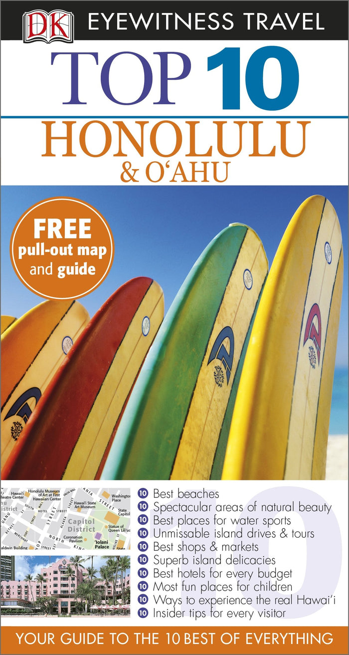 DK Eyewitness Top 10 Travel Guide: Honolulu & O'ahu by Bonnie Friedman - Paperback cover