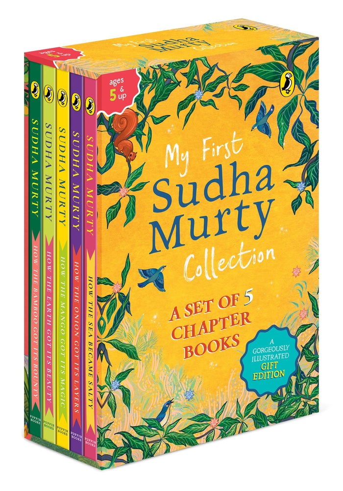 My First Sudha Murty Collection: A Set of 4 Chapter Books | Gift this full colour, illustrated storybooks set to children by Sudha Murty - Hardcover cover