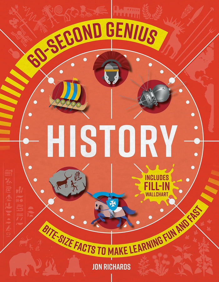 60-Second Genius: History: Bite-Size Facts to Make Learning Fun and Fast by Mortimer Children'S - Flexibound cover