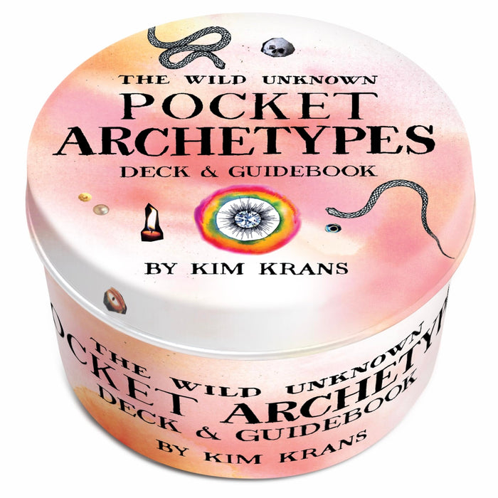 The Wild Unknown Pocket Archetypes Deck: A NYT Bestselling Author's Pocket Divination Deck with 78 Circular Cards by Kim Krans - Hardcover cover