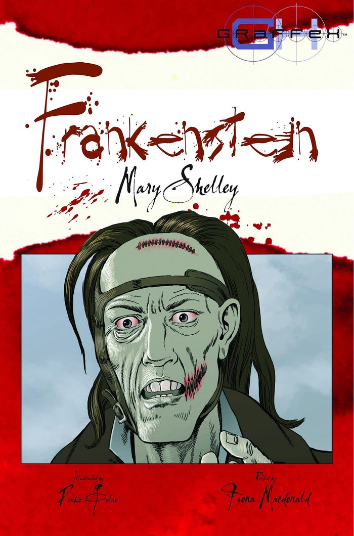 Graphic Horror: Frankenstein by Mary Shelley - Paperback cover
