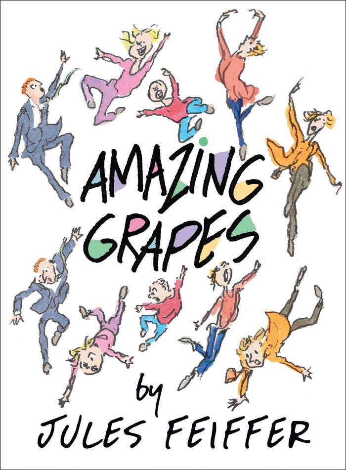 Amazing Grapes: A Graphic Novel – A Whimsical Brother and Sister Quest into a Weird Dimension for Children (Ages 8-12) by Jules Feiffer - Paperback cover