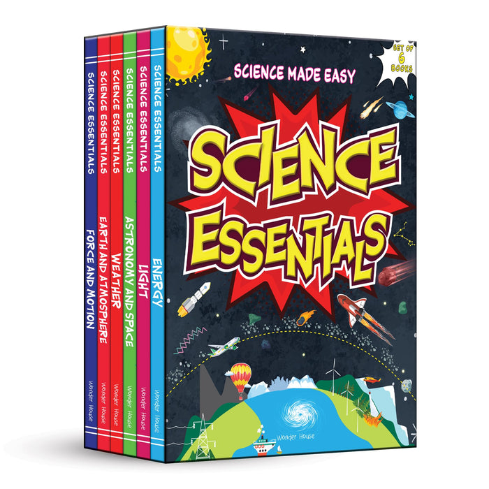 Science Essentials: Science Made Easy Boxed Set [Box Set of 6 Books] / Illustrated Science Book for Kids / Simplified Concepts of Science / Kids’ Book by Wonder House Books - Paperback cover