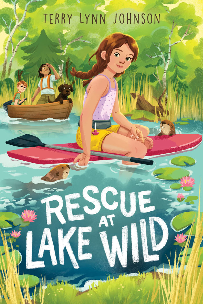 Rescue at Lake Wild: A Funny Adventure about Three Friends Saving Wildlife and Solving a Mystery for Kids (Ages 8-12) by Terry Lynn Johnson - Paperback cover