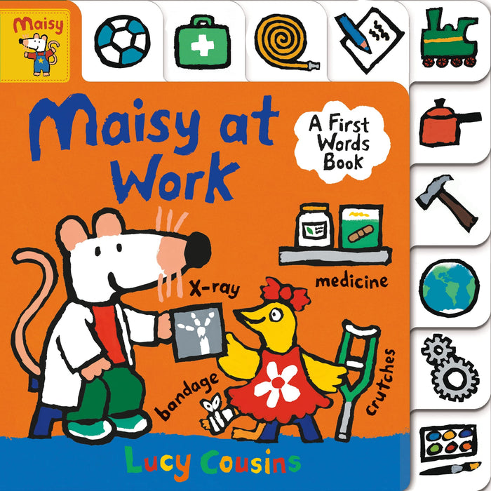 Maisy at Work: A First Words Book by Lucy Cousins - Board Book cover