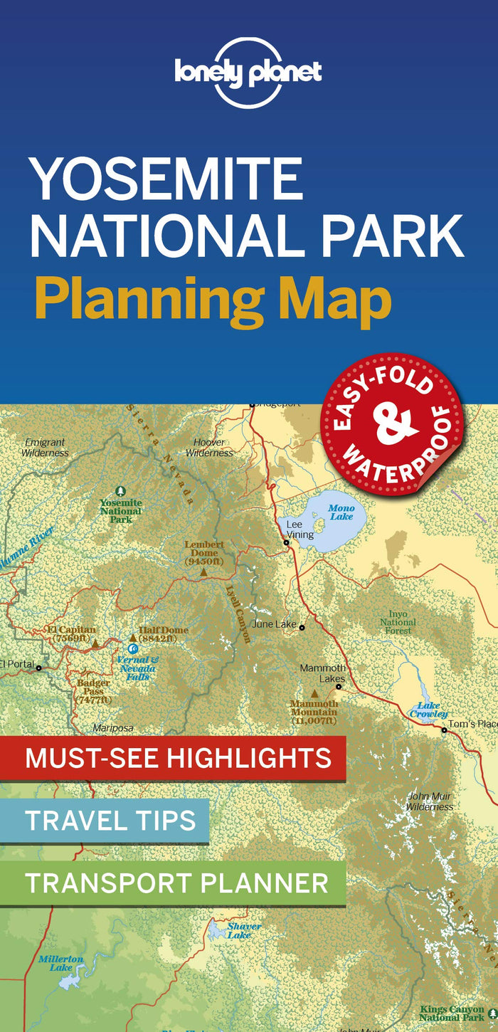 Lonely Planet Yosemite National Park Planning Map by Lonely Planet - Map cover