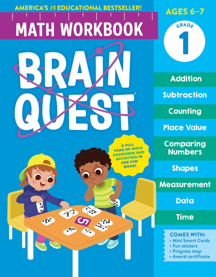 Brain Quest Math Workbook: 1st Grade by Workman Publishing - Paperback cover