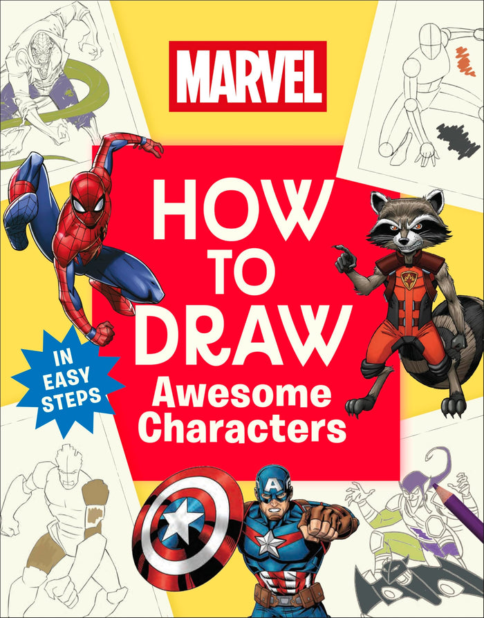 DK Children Marvel How to Draw Awesome Characters. by D.K. Publishing - Paperback cover