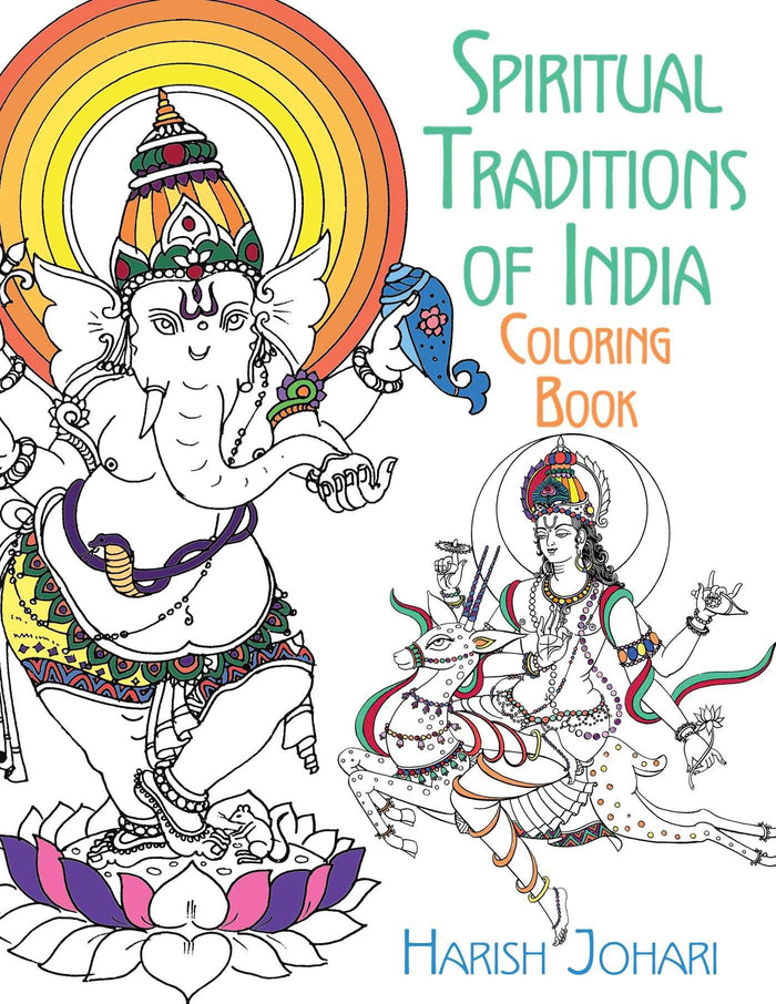 Spiritual Traditions of India Coloring Book by Harish Johari - Paperback cover