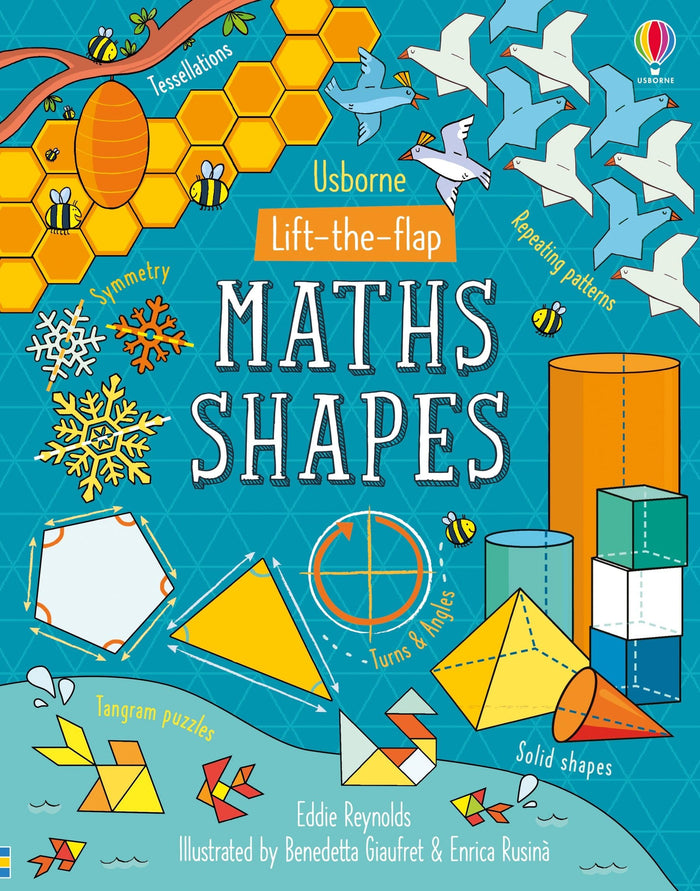 Lift-the-Flap Maths Shapes by Eddie Reynolds - Board Book cover