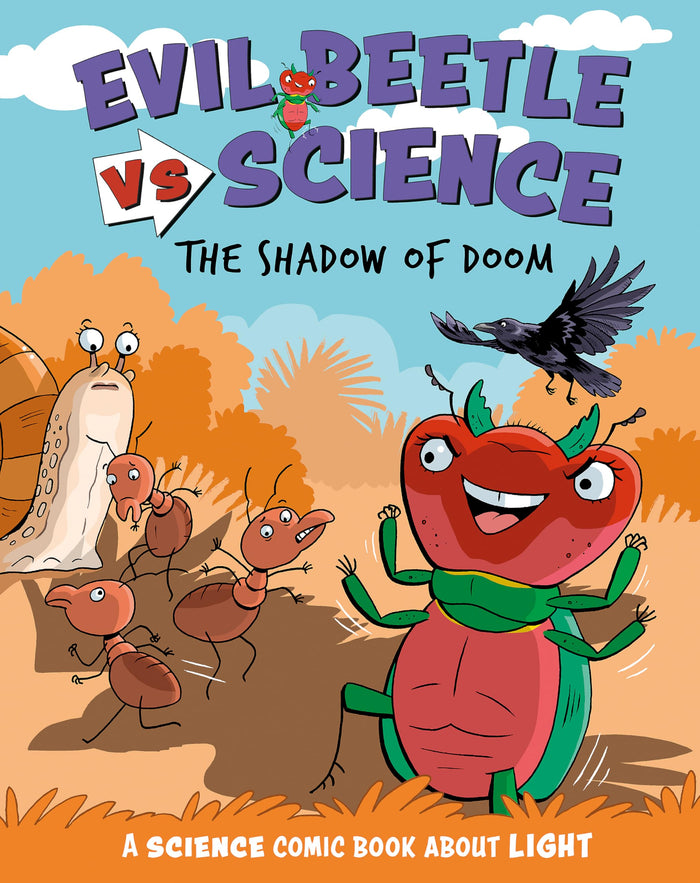 Evil Beetle Versus Science: The Shadow of Doom: A Science Comic Book About Light by Paul Mason - Paperback cover