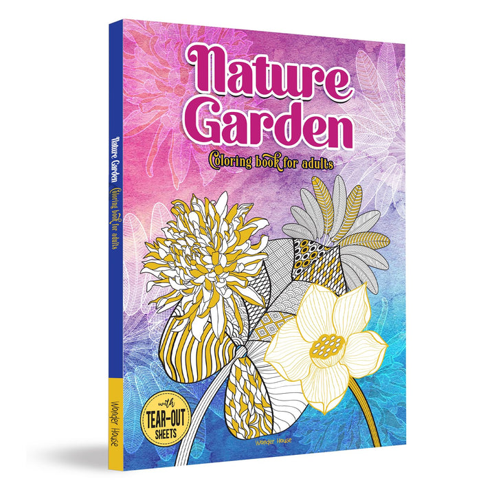Nature Garden Coloring Book for Adults by Wonder House Books - Paperback cover