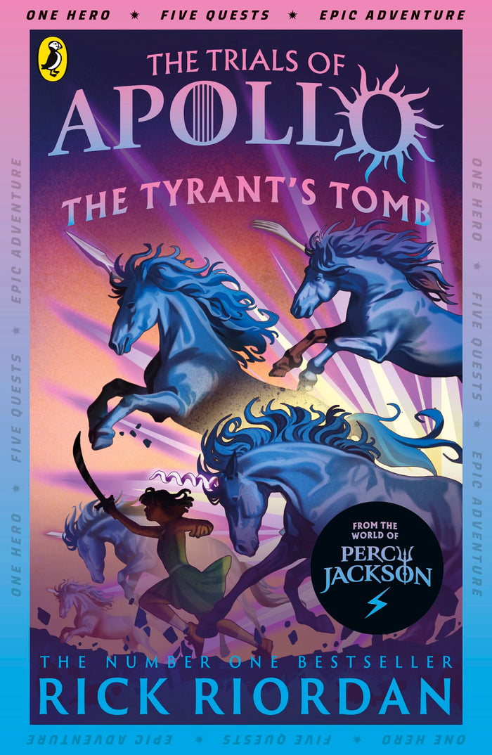 The Tyrant’s Tomb (The Trials of Apollo Book 4) by Rick Riordan - Paperback cover