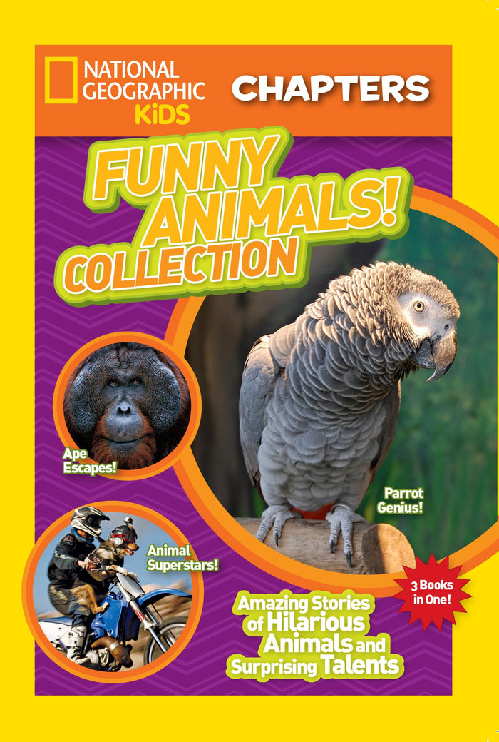 National Geographic Kids Chapters: Funny Animals! Collection: Amazing Stories of Hilarious Animals and Surprising Talents (NGK Chapters) by National Geographic Kids - Paperback cover