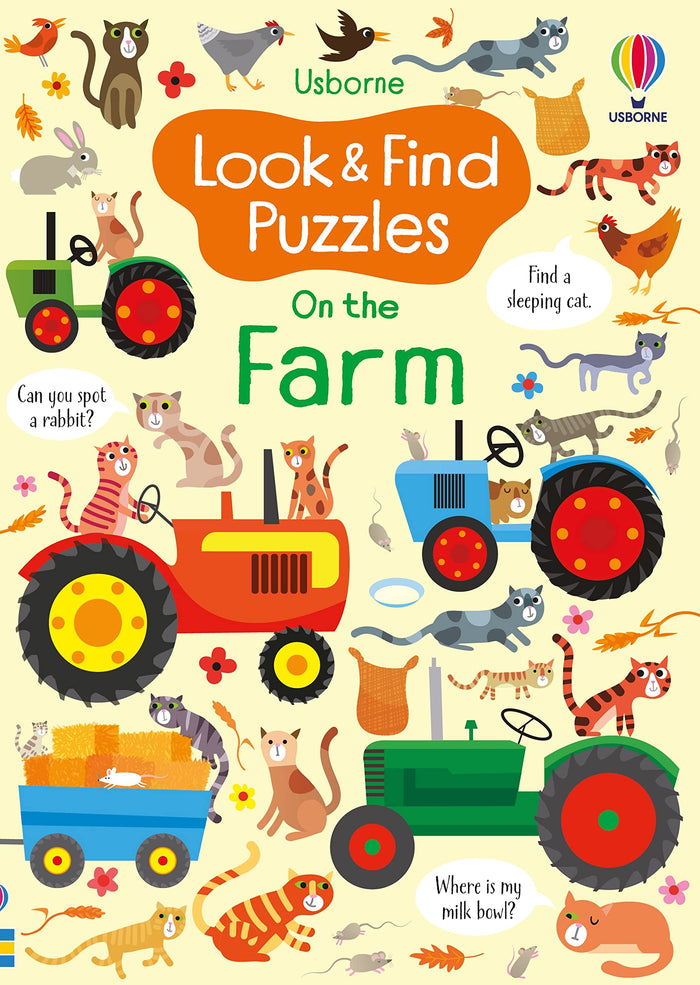 Look and Find Puzzles On the Farm by Kirsteen Robson - Paperback cover