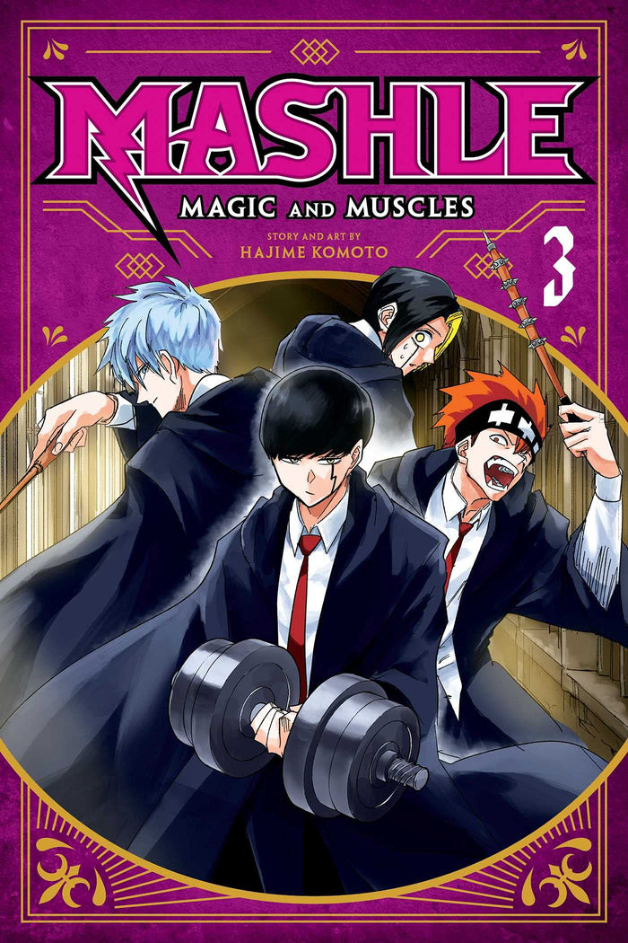 Mashle: Magic and Muscles, Vol. 3: Mash Burnedead And The Masked Magic User by Hajime Komoto - Paperback cover