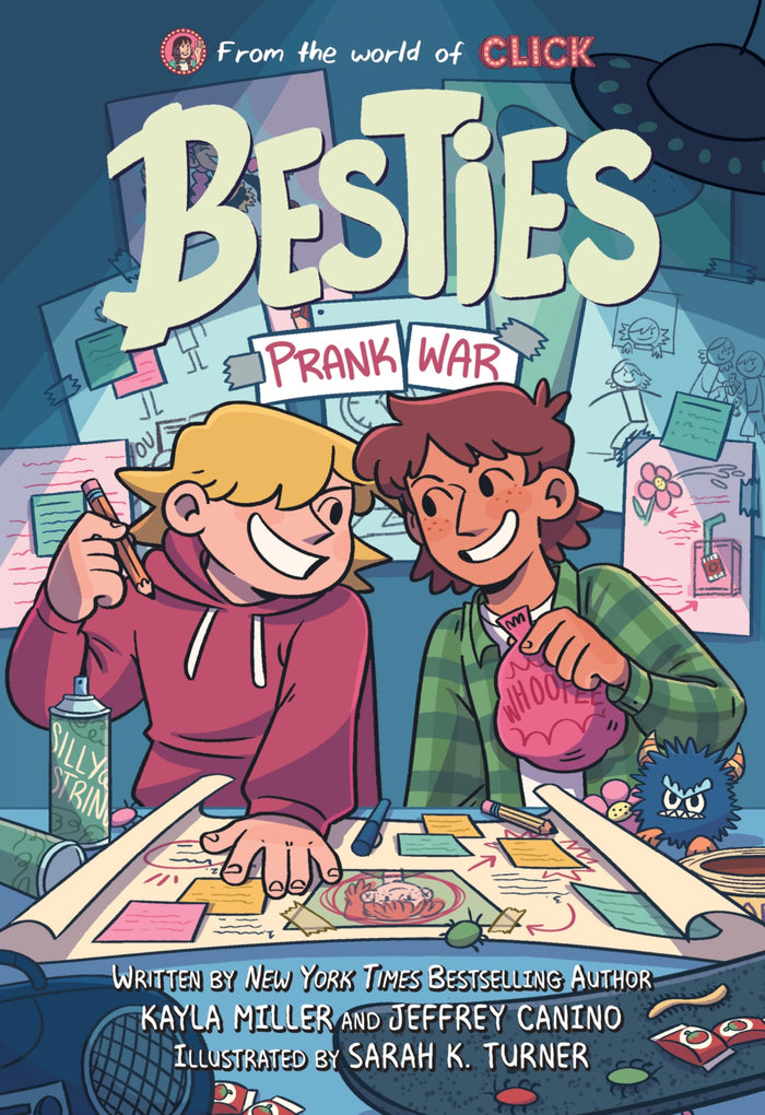 Besties: Prank War: A Graphic Novel About Middle School Friendship for Children (Ages 8-12) (The World of Click) by Kayla Miller - Hardcover cover