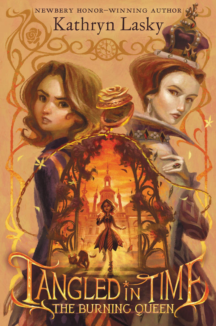 Tangled in Time 2: The Burning Queen: An Orphan's Time Travel Adventure to Tudor England for Children (Ages 8-12) by Kathryn Lasky - Hardcover cover