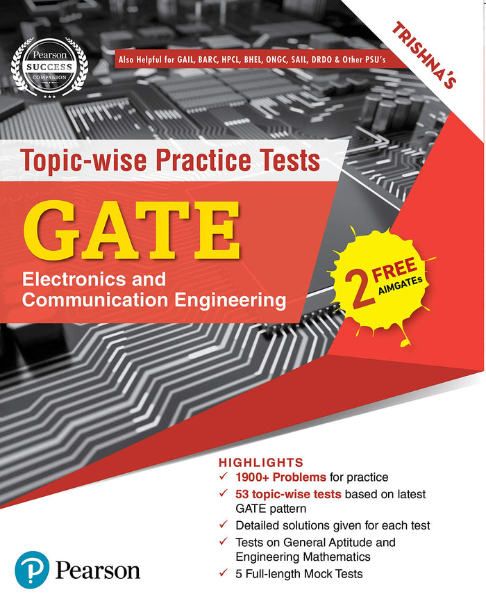 Topic Wise Tests Gate Electronics And Communication Engineering by Pearson India - Paperback cover