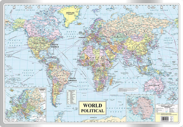 World Political Map : Map For Students (30 Inches X 20 Inches) by Wonder House Books - Map cover