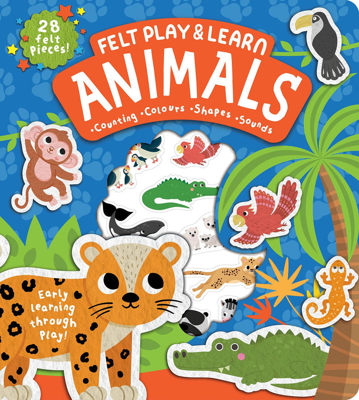 Felt Play & Learn Animals by Erin Ranson - Board Book cover