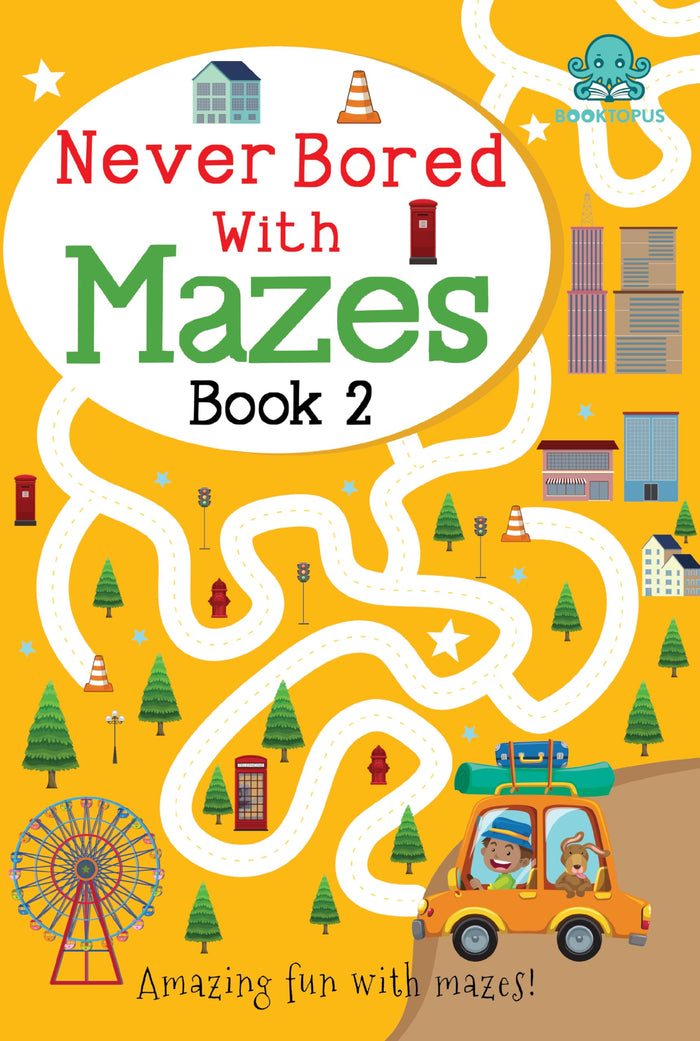 Never Bored With mazes Books - Paperback cover