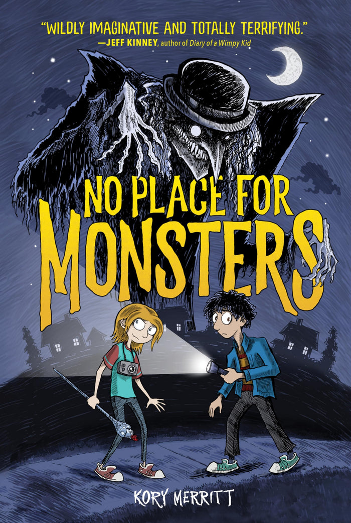 No Place for Monsters: A Wildly Imaginative Horror Story about Friendship and Saving a Town for Children (Ages 8-12) by Kory Merritt - Paperback cover