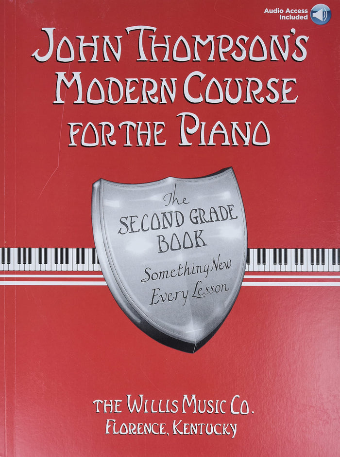 John Thompson's Modern Course for the Piano: Second Grade - Book/Audio | Piano Method Book with Online Audio | For Students Continuing After Grade 1 to Build Reading, Rhythm, and Musical Expression by John Thompson - Paperback cover