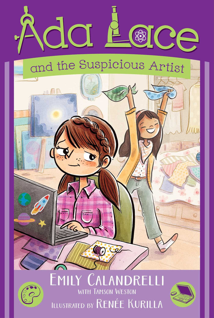 Ada Lace and the Suspicious Artist (An Ada Lace Adventure) by Emily Calandrelli - Paperback cover