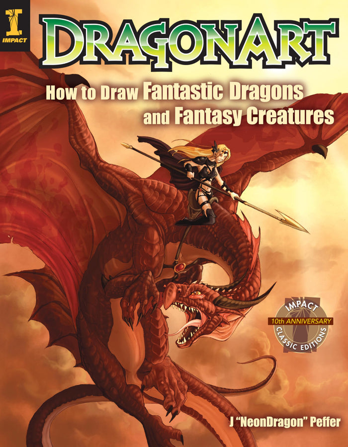 Dragonart: How to Draw Fantastic Dragons and Fantasy Creatures by Jessica Neon Dragon Peffer - Paperback cover