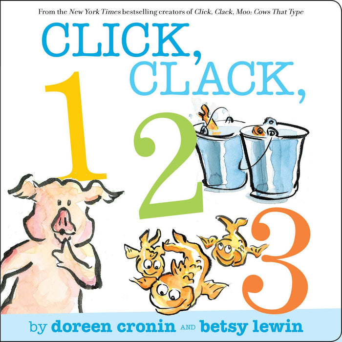 Click, Clack, 123 (A Click Clack Book) by Doreen Cronin - Board Book cover