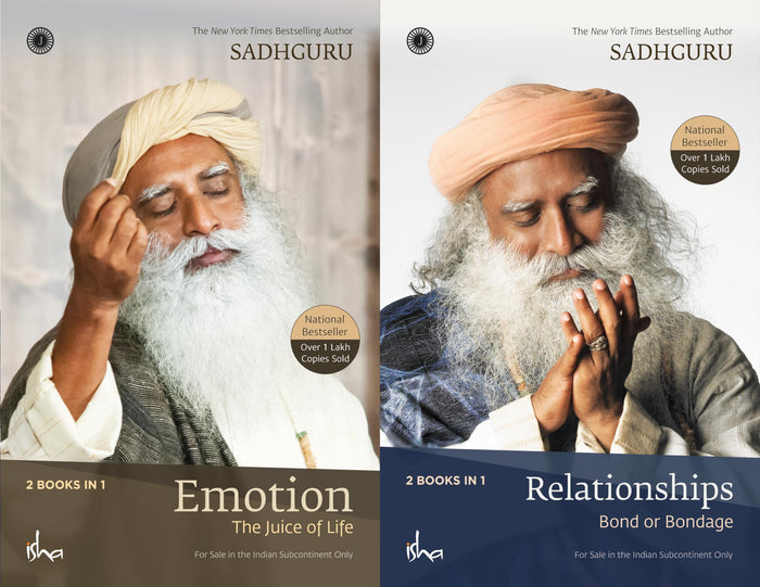 Emotion and Relationships(2 books in 1) by Sadhguru Jaggi Vasudev - Paperback cover