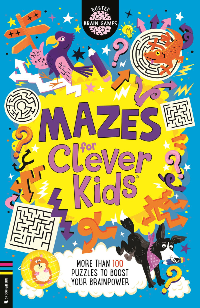 Buster Books Mazes for Clever Kids More than 100 puzzles to boost your brainpower (Buster Brain Games). by Gareth Moore - Paperback cover
