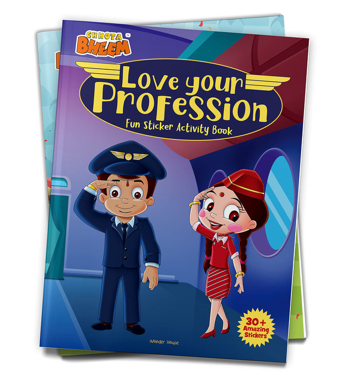 Chhota Bheem - Love Your Profession : Fun Sticker Activity Book by Wonder House Books - Paperback cover